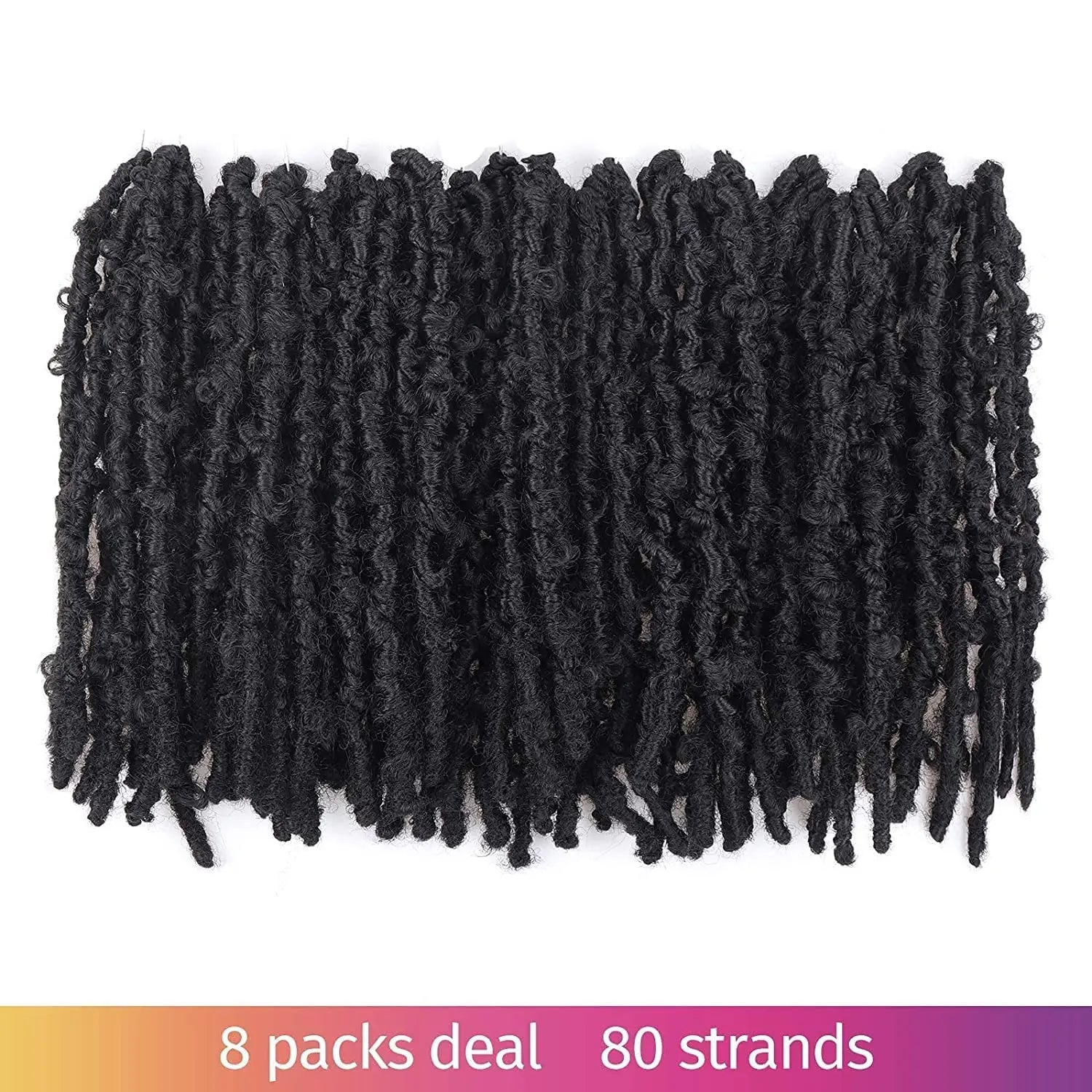 Toyotress Distressed Butterfly Locs Pre-twisted Distressed Synthetic Crochet Hair